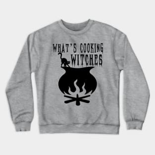 What is Cooking Witches - Cat on Cauldron Crewneck Sweatshirt